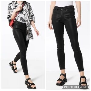 PAIGE Hoxton Coated Skinny Jeans